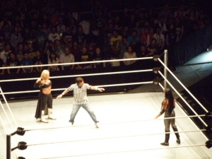 Natalya vs. Aksana with Funaki as Special Guest Referee