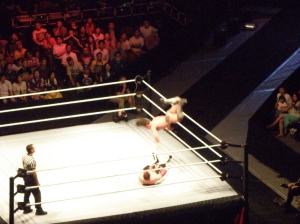 Adrian Neville performing the Red Arrow. Unreal!